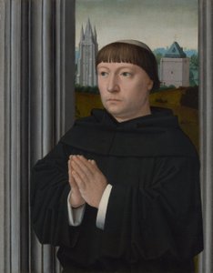 Un frère augustinien priant